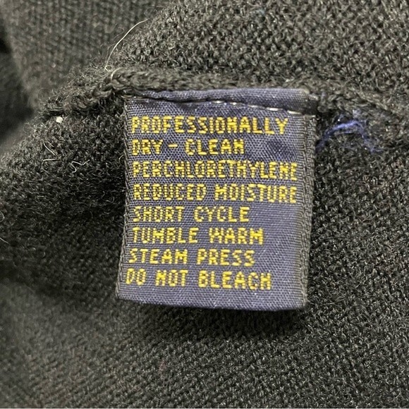 D. Byford Ltd 100% Merino Wool Woman's Black Turtle Neck Sweater Size M - Picture 6 of 6